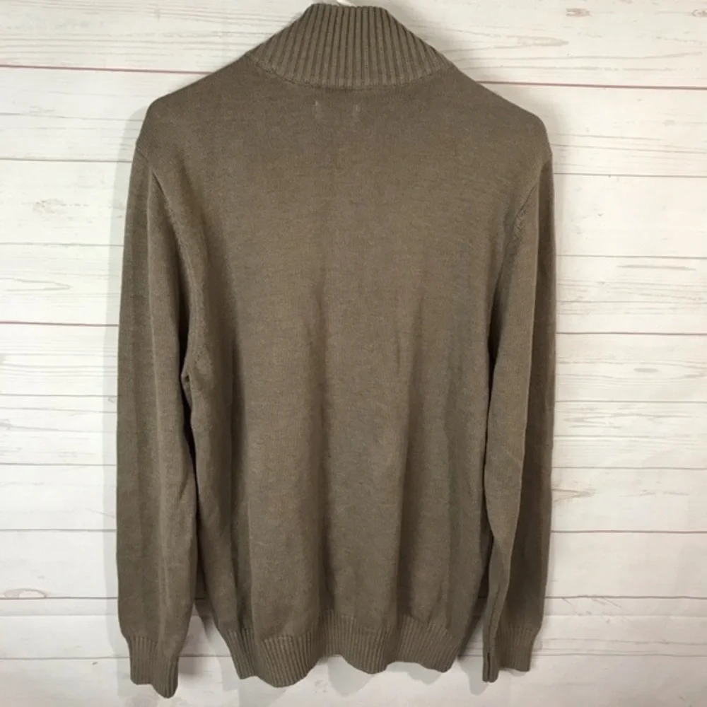 HAGGAA 1/4 zip Pullover Latte long sleeve Large